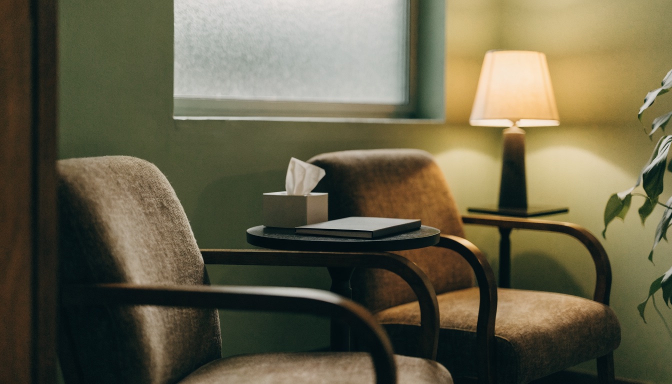 Private, comfortable consultation room used for confidential HIV and STD counseling in Margate, FL